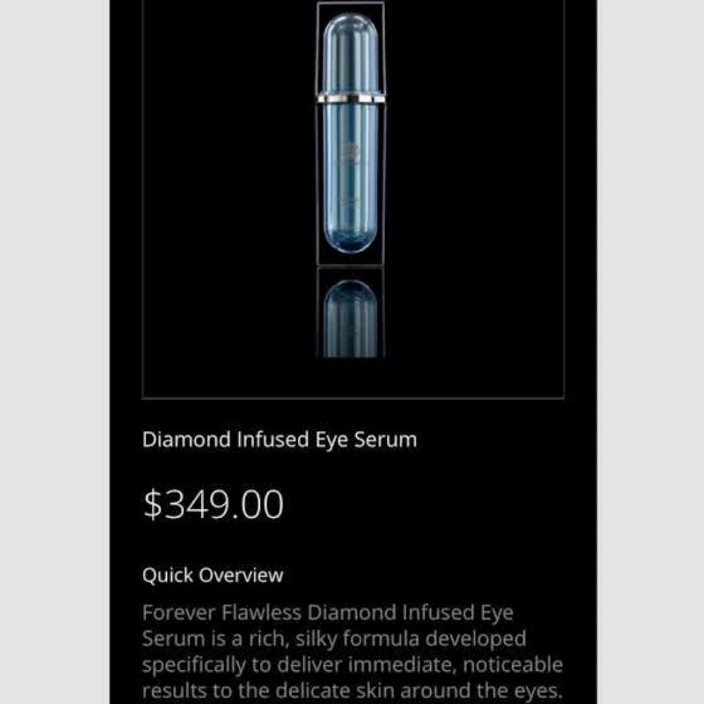 Forever flawless blue diamond eye serum